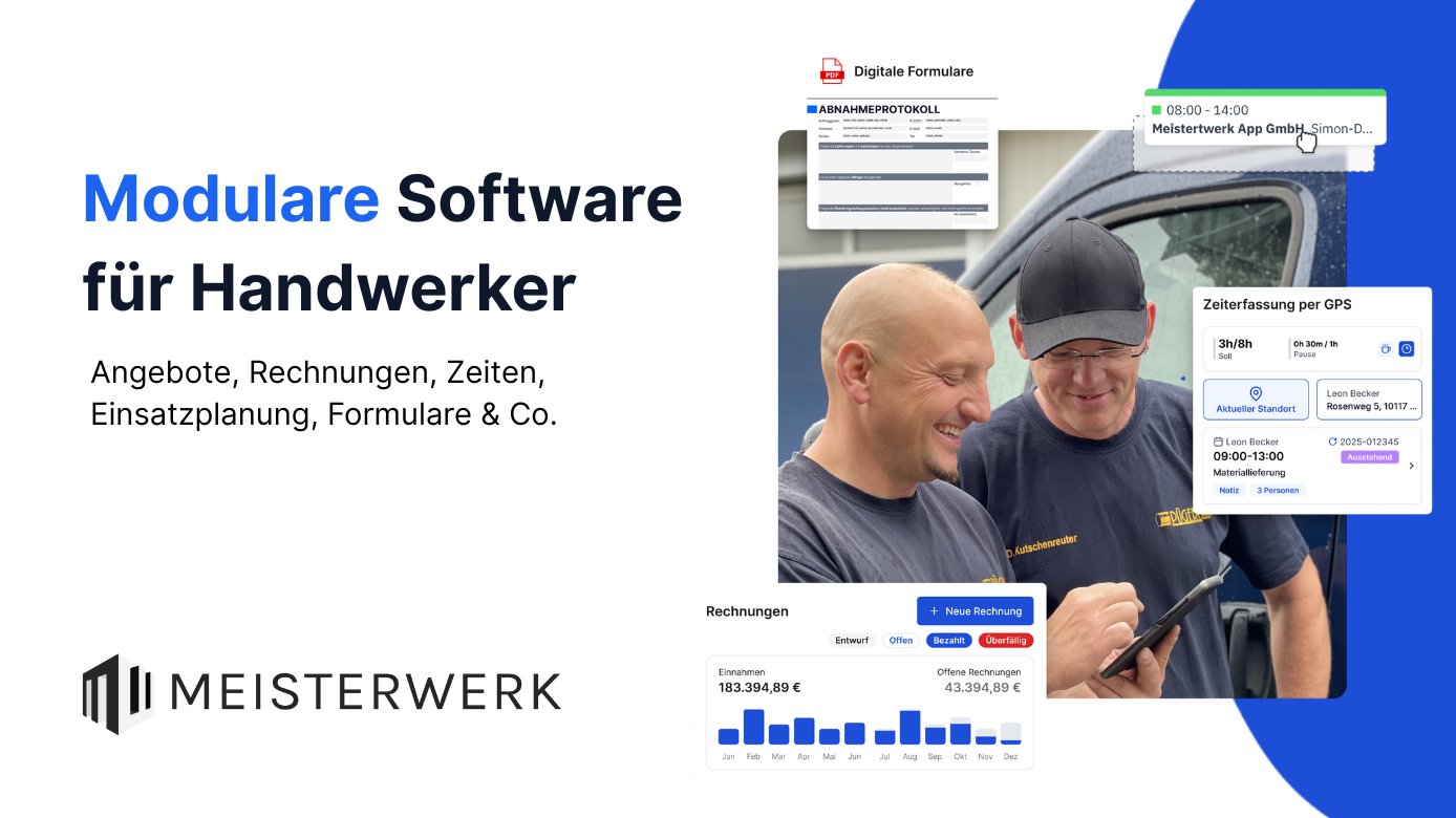 Handwerker-Software Meisterwerk kennenlernen