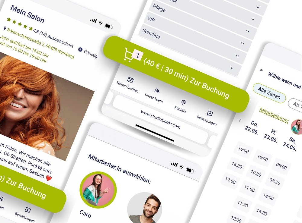 Das Online-Buchungssystem für den Friseur: studiobookr
