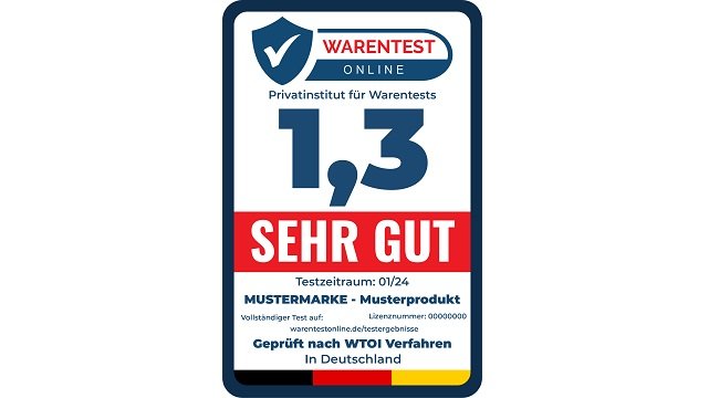 Dank Warentest online seriös wirken