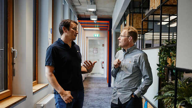 Greg Fair und Stephan Micklitz im Münchner Google-Büro Quelle: Conny Mirbach