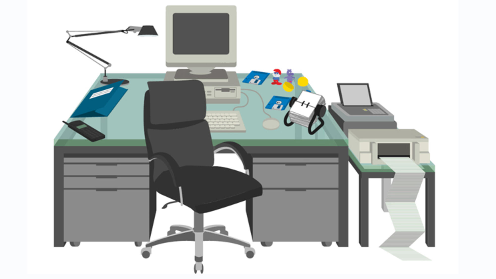 Büro Der Schreibtisch im Wandel der Zeit