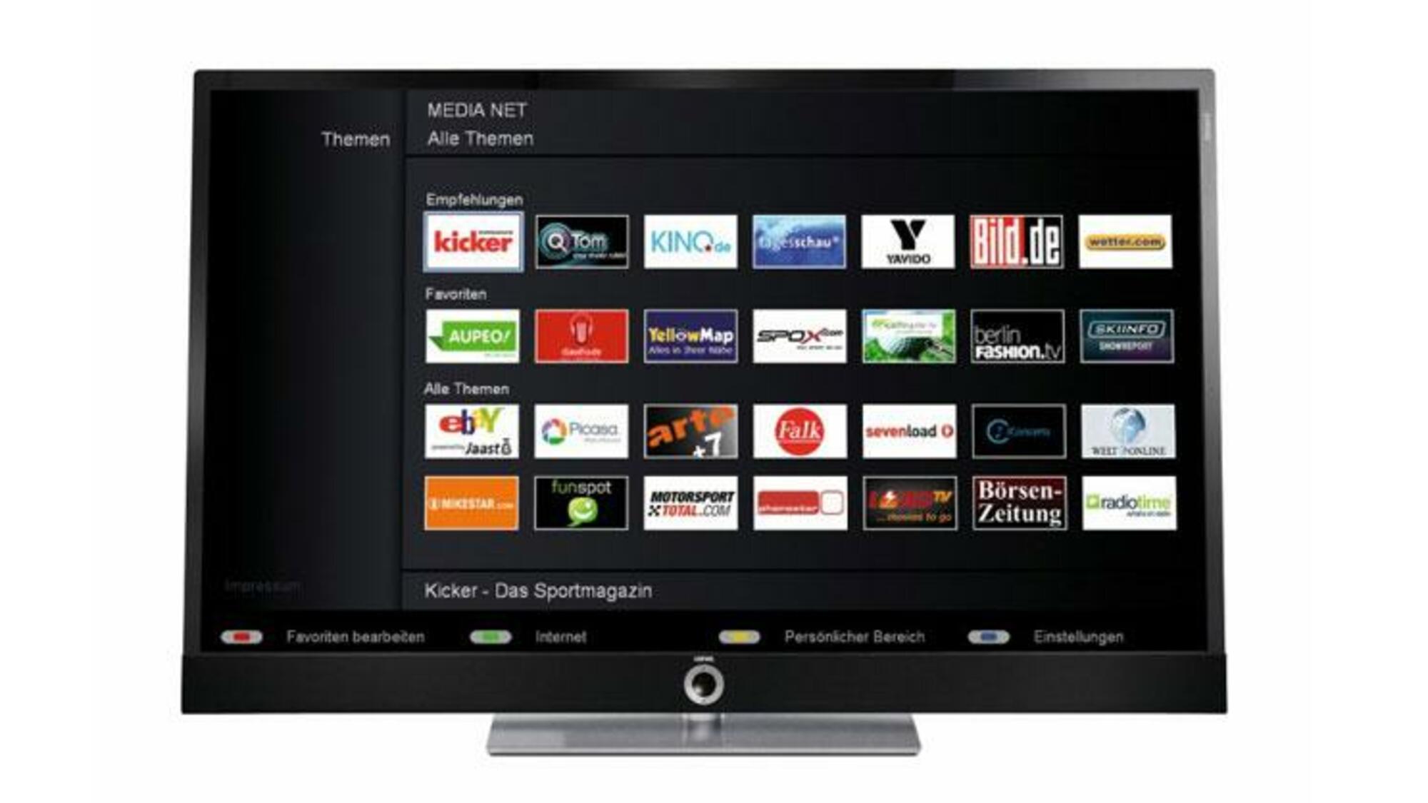 Internet-TV: Die neuen Web-Fernseher