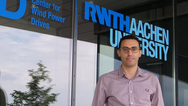 Maschinenbau-Ingenieur Baher Azzam entwickelte die Technologie für Windlegs im Rahmen seiner Forschungsarbeit an der Rheinisch-Westfälischen Technischen Hochschule (RWTH) Aachen. Quelle: Alex Levay