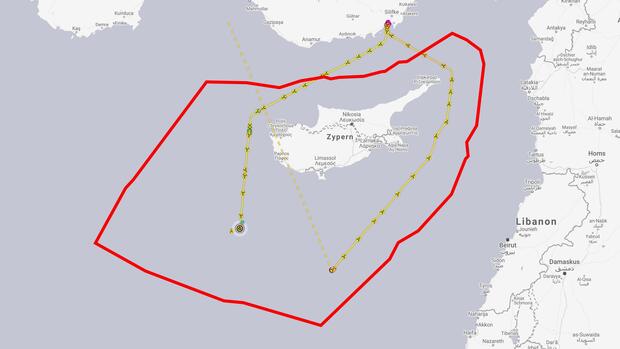 Die Yavuz, ein Bohrschiff, war sowohl im westlichen als auch im östlichen Teil der zyprischen Wirtschaftszone aktiv. Quelle: MarineTraffic